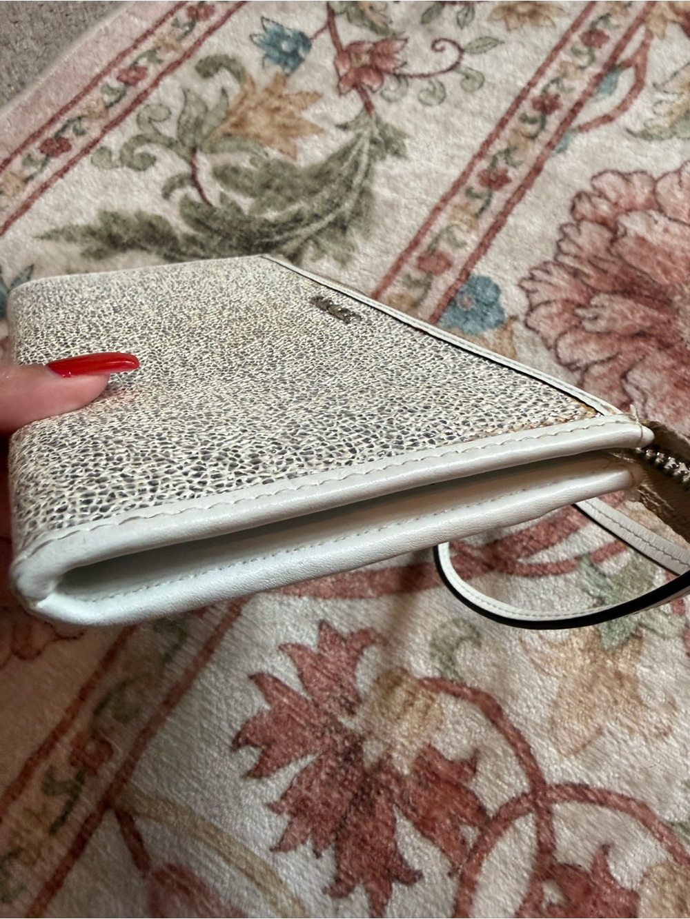 Coach Champagne Glitter Wristlet - Picture 5 of 7
